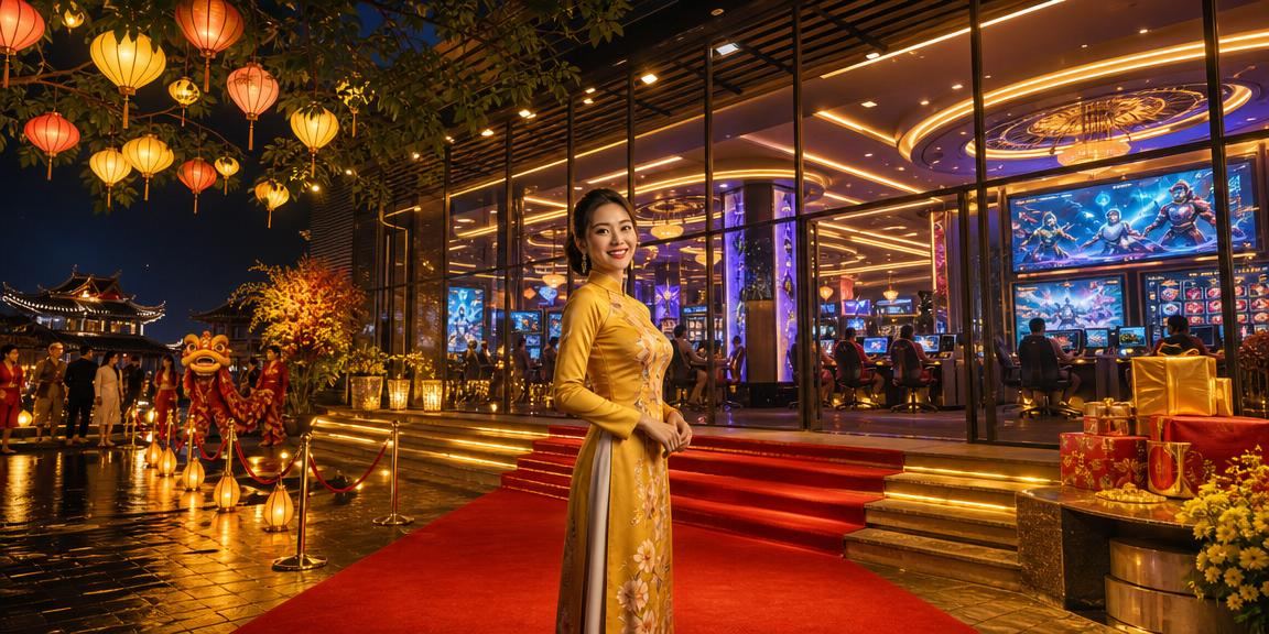 Không khí đêm Hội An với đèn lồng rực rỡ gợi nhớ các tựa slots chủ đề lễ hội Việt Nam
