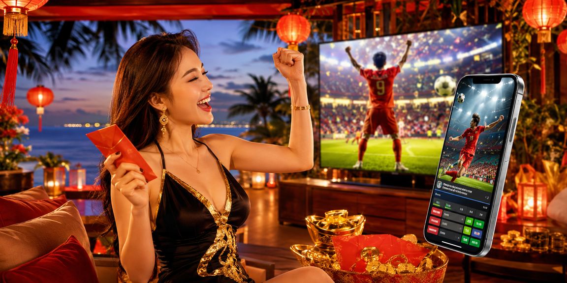 Thành viên VIP tại Phú Quốc thưởng thức cá cược thể thao dưới ánh đèn lồng